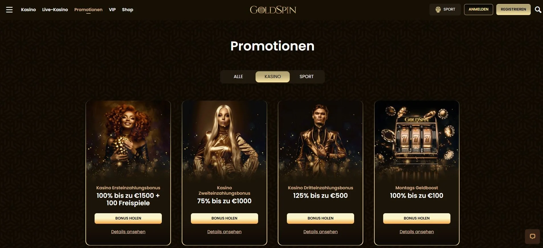goldspin promotionen